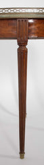 Late 19th Century Baltic Mahogany Marble Top Gueridon Table
