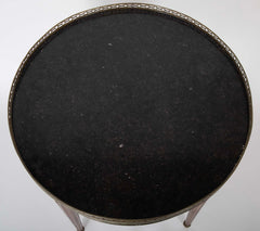 Late 19th Century Baltic Mahogany Marble Top Gueridon Table