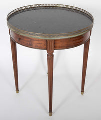 Late 19th Century Baltic Mahogany Marble Top Gueridon Table