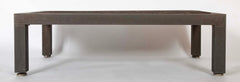 Patinated Aluminum and Slate Coffee Table by Joseph Grusczak