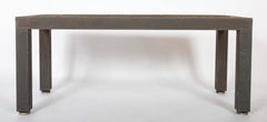 A Patinated Aluminum and Slate Top Table by Joseph Grusczak
