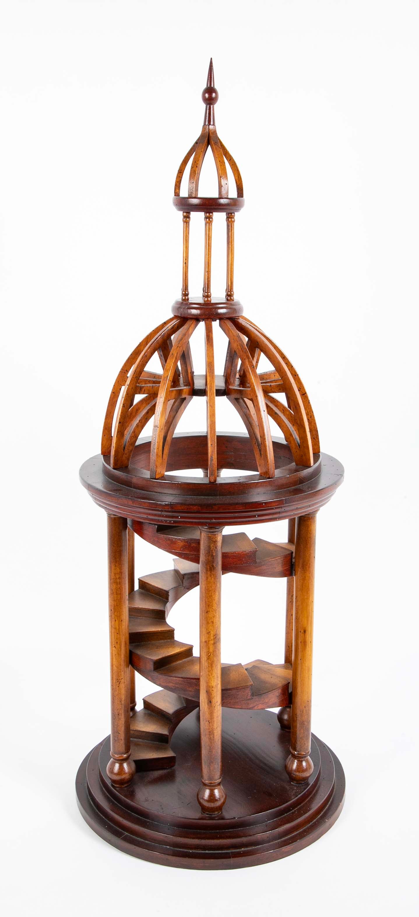 Pine Architectural Model of a Temple