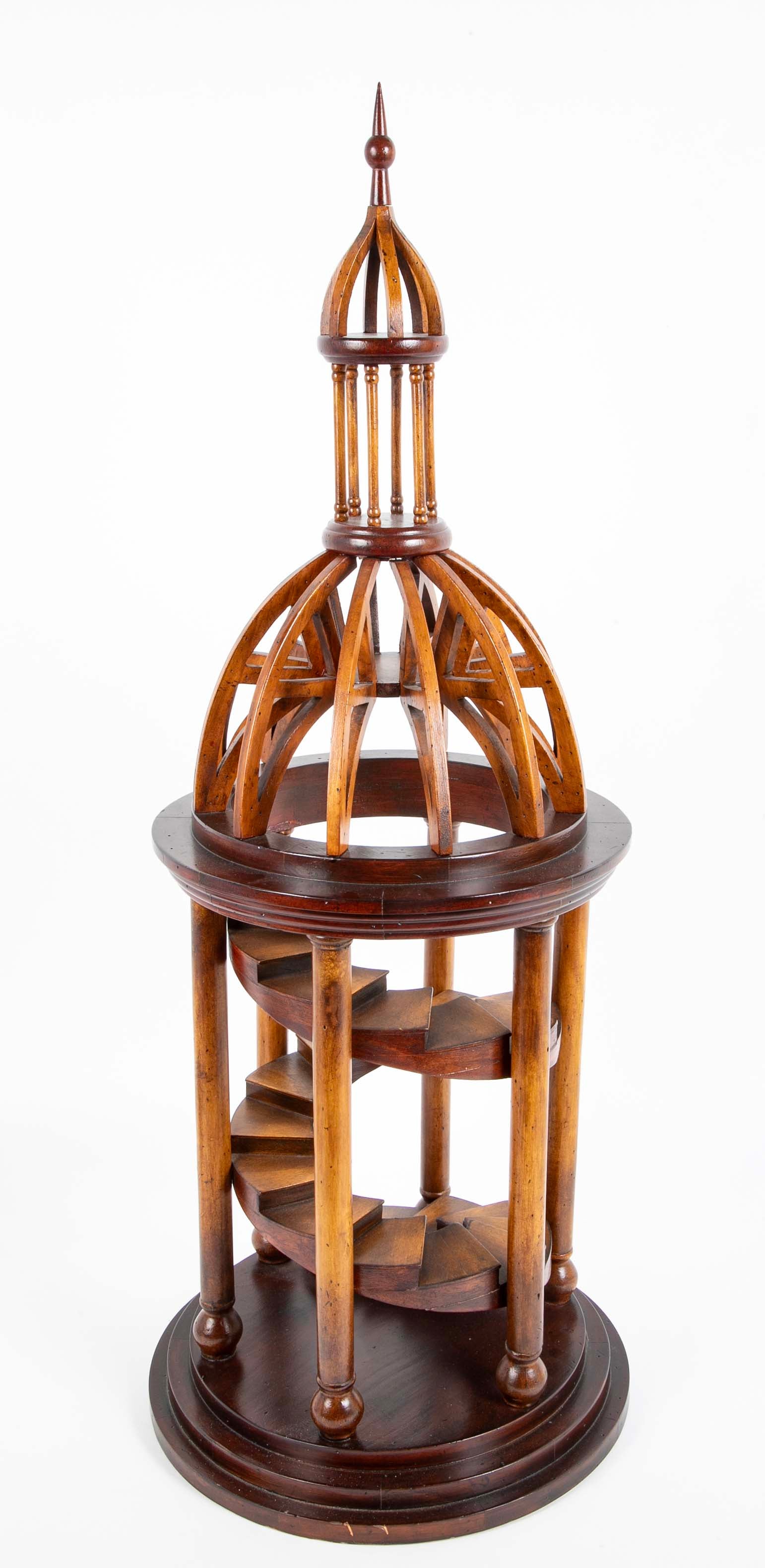 Pine Architectural Model of a Temple