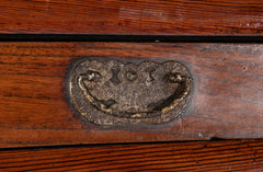 20th Century Korean Elmwood Cabinet with Iron Mountings