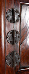20th Century Korean Elmwood Cabinet with Iron Mountings
