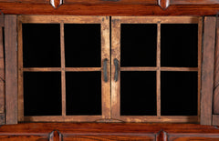 20th Century Korean Elmwood Cabinet with Iron Mountings