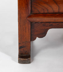 20th Century Korean Elmwood Cabinet with Iron Mountings