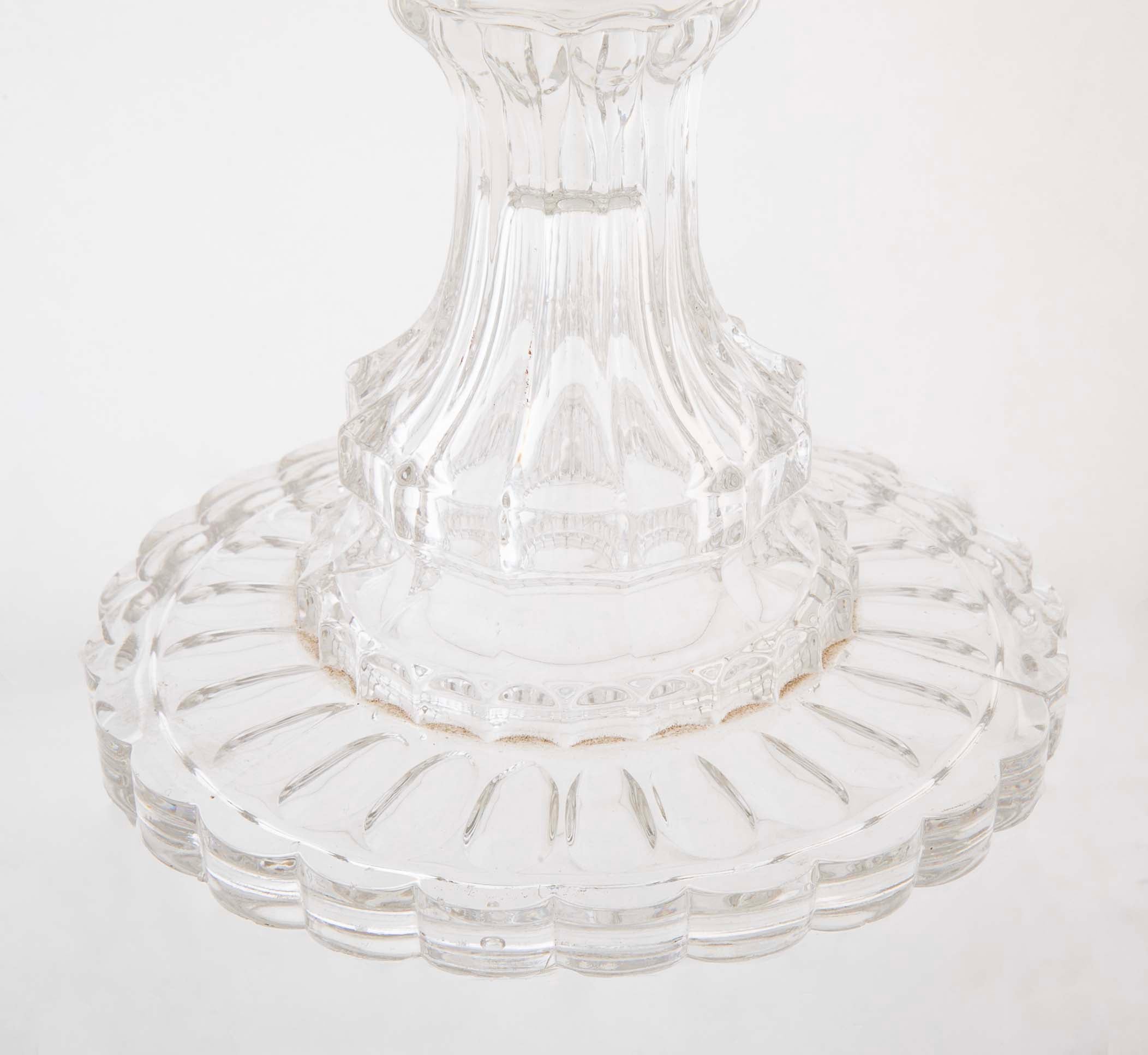 A Early Thumbprint Spherical Covered Compote by Bakewell Pears