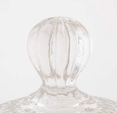 A Early Thumbprint Spherical Covered Compote by Bakewell Pears