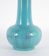 Trumpet Form Aqua Glazed Fulper Vase