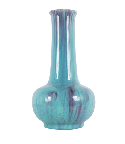 Trumpet Form Aqua Glazed Fulper Vase