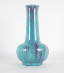 Trumpet Form Aqua Glazed Fulper Vase