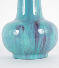 Trumpet Form Aqua Glazed Fulper Vase