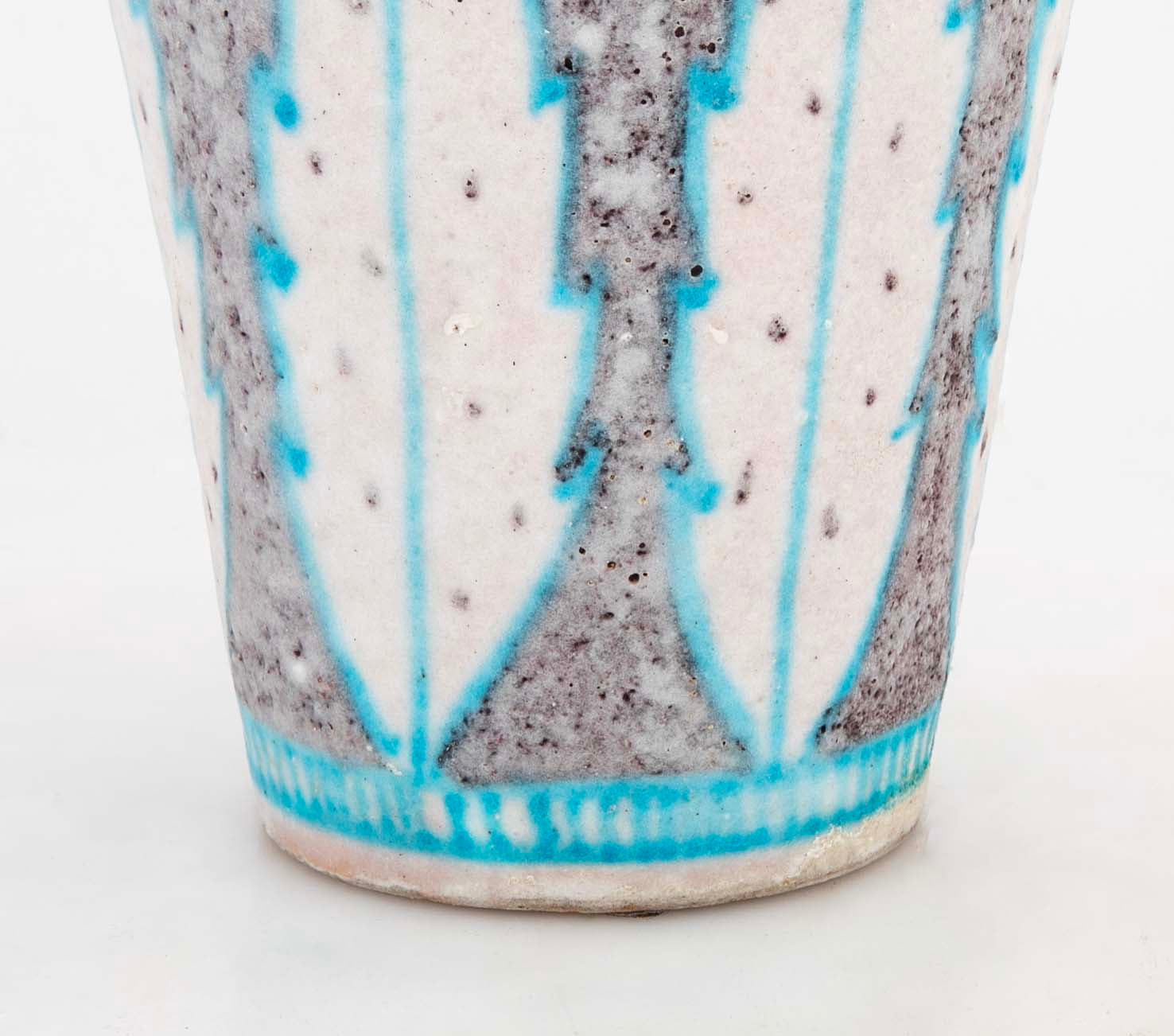 Mid-Century Glazed Italian Stoneware Vase by C.A.S Vietri