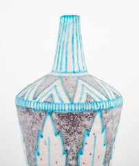 Mid-Century Glazed Italian Stoneware Vase by C.A.S Vietri