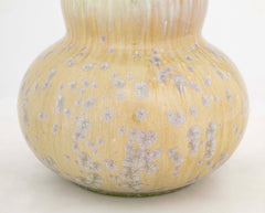 Double Gourd Vase by Mougin Freres with Crystalline and Drip Glaze