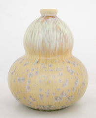 Double Gourd Vase by Mougin Freres with Crystalline and Drip Glaze