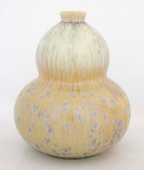 Double Gourd Vase by Mougin Freres with Crystalline and Drip Glaze