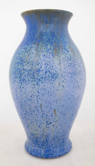 Large Baluster Form Fulper Pottery Blue Crystalline Vase