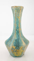 Pierrefonds Crystalline Glazed Pottery Elongated Gourd Shape Vase