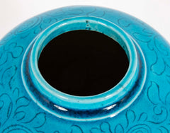 Chinese Qing Dynasty Turquoise Ceramic Jar