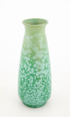 Sarreguemines Pottery Crystalline Green Glazed Vase