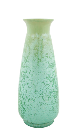 Sarreguemines Pottery Crystalline Green Glazed Vase