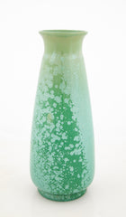 Sarreguemines Pottery Crystalline Green Glazed Vase