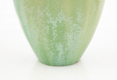 Fulper Pottery Vase with Green Crystalline Glaze