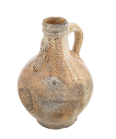 A Late 17th / Early 18th Century Salt Glazed Earthenware Jug