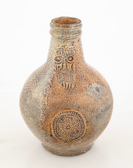 A Late 17th / Early 18th Century Salt Glazed Earthenware Jug