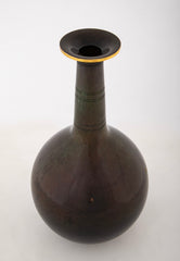 A Just Andersen Patinated Bronze Long Neck Vase