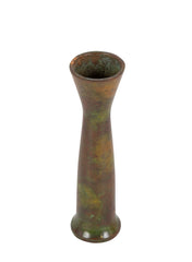 Hasegawa Yoshihisa Patinated Bronze with Green Vase