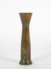 Hasegawa Yoshihisa Patinated Bronze with Green Vase