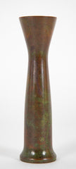 Hasegawa Yoshihisa Patinated Bronze with Green Vase