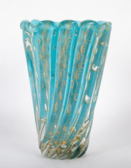 Ercole Barovier for Barovier & Toso "Cordonato D'Oro" Glass Vase
