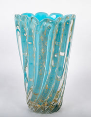 Ercole Barovier for Barovier & Toso "Cordonato D'Oro" Glass Vase