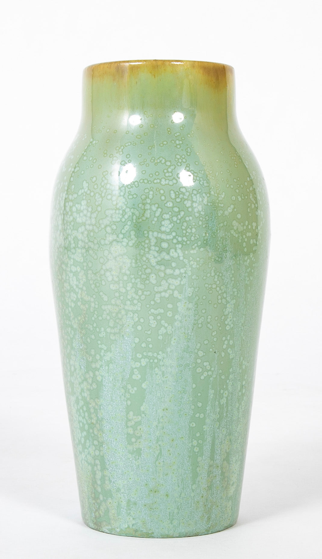 A Fulper Pottery Vase with Cucumber Glaze