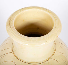 Cream Colored Danish Floor Vase by Kohler