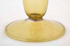 Murano Soffiato Green Glass Vase