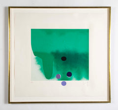 "Green Darkness" Screenprint by Victor Pasmore
