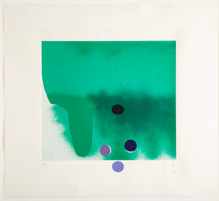 "Green Darkness" Screenprint by Victor Pasmore