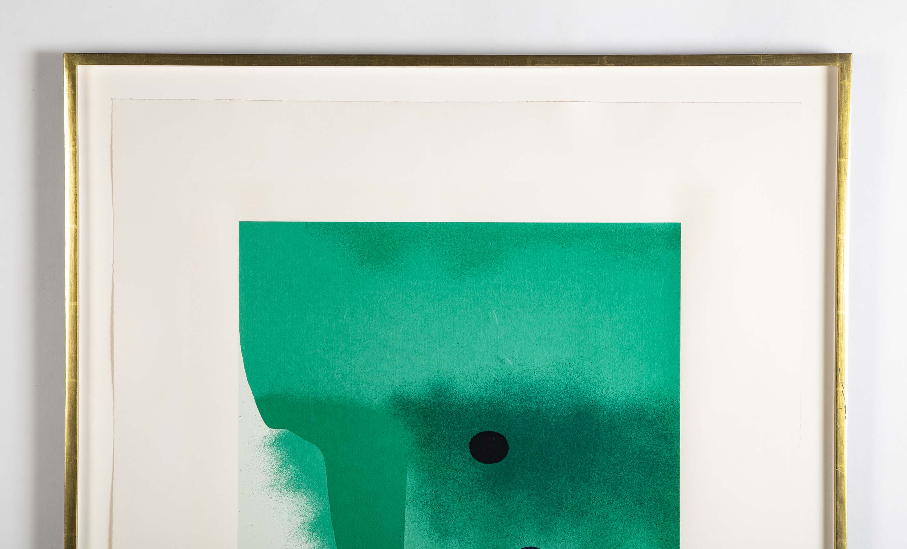 "Green Darkness" Screenprint by Victor Pasmore