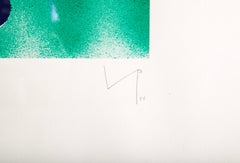 "Green Darkness" Screenprint by Victor Pasmore