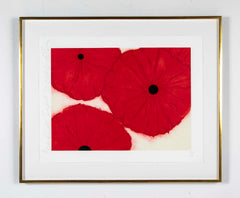 "4 Reds, 2002" Screen Print in Colors by Donald Sultan 5/150