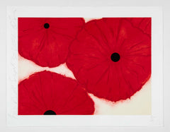 "4 Reds, 2002" Screen Print in Colors by Donald Sultan 5/150