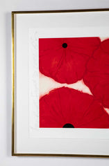 "4 Reds, 2002" Screen Print in Colors by Donald Sultan 5/150