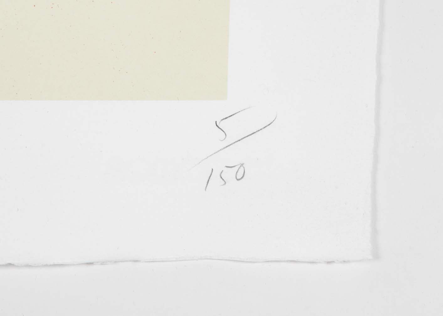 "4 Reds, 2002" Screen Print in Colors by Donald Sultan 5/150