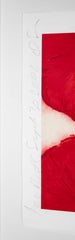 "4 Reds, 2002" Screen Print in Colors by Donald Sultan 5/150