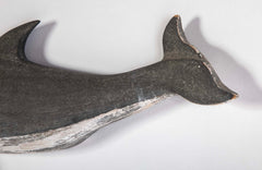 Set of Three Plaques of Carved and Painted Porpoises